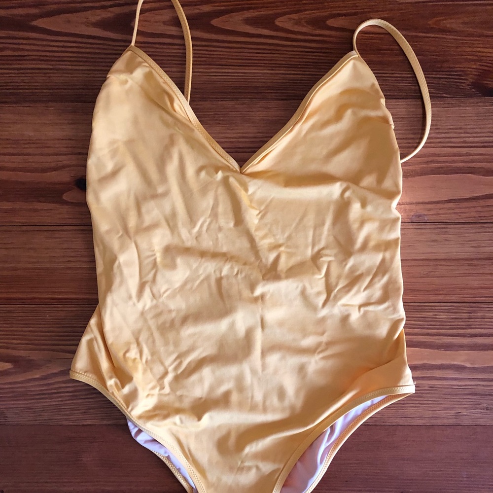 Jcrew Playa Key West Swimsuit Yellow Size M